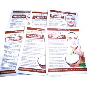 6-PK Dermactin-TS Coconut Hydrating Infused Sheet Face Masks (Box of 6)